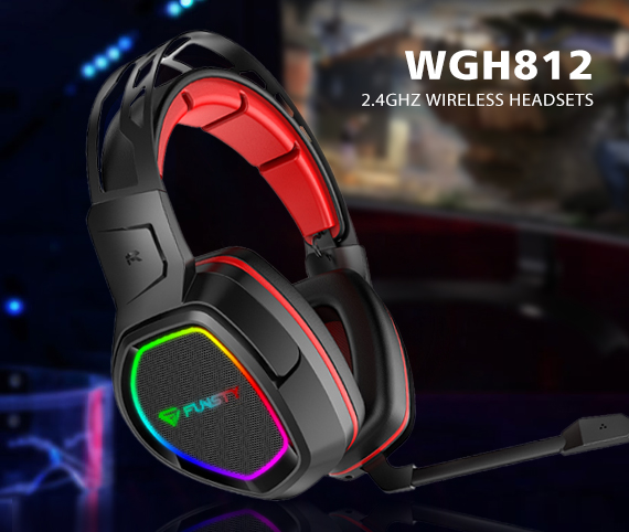Latestly Wireless/Wired RGB Colorful Gaming Headset with Mic-Best 